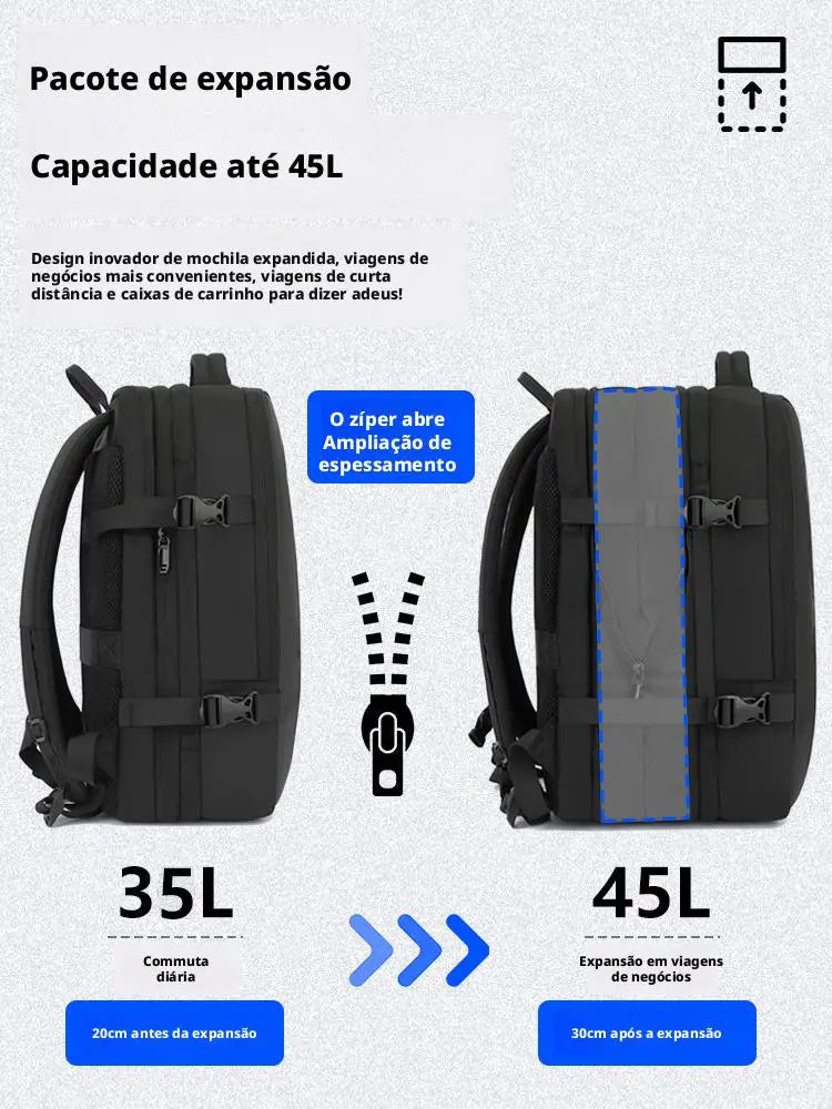 Unisex backpack (large capacity, combination lock, water resistant)