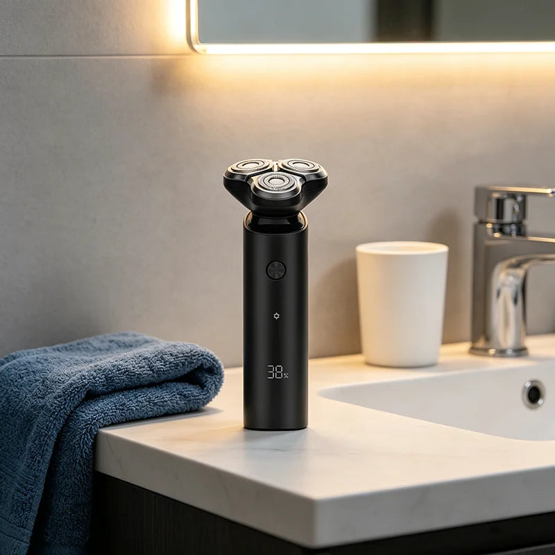 Original Mijia S500 Electric Shaver Wet & Dry Razor Waterproof Dual Blades 3D Head & Beard Trimmer Rechargeable