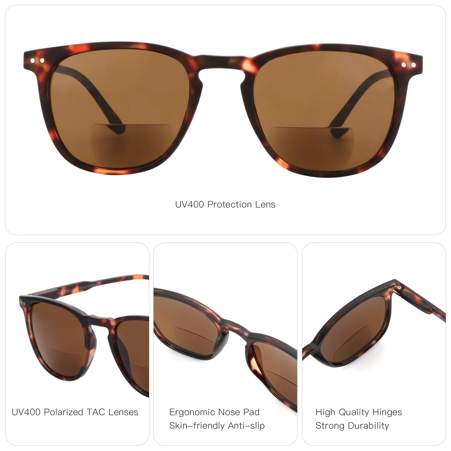 ZENOTTIC  Classic Prescription Sunglasses Square Progressive Sun Glasses For Men Women UV400 Protection Shades