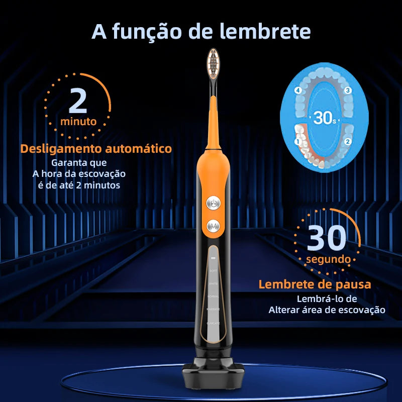 SUBORT S9 Sonic Electric Toothbrush Cordless USB Rechargeable Whitening Toothbrush Waterproof Ultrasonic Automatic Tooth Brush