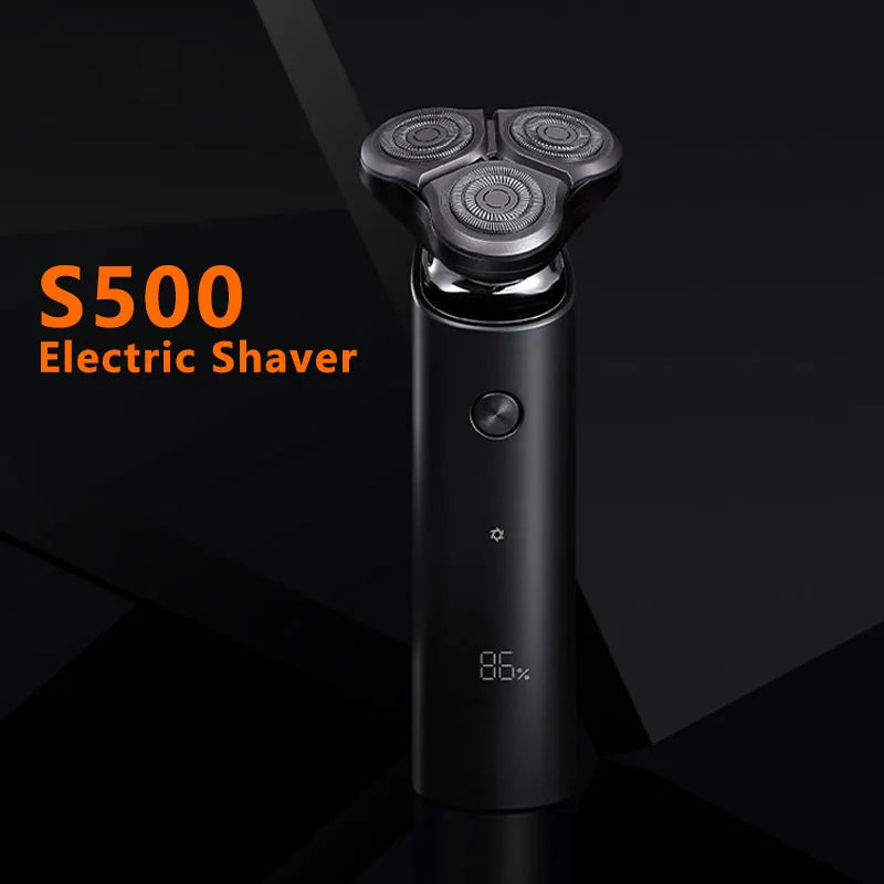 Original Mijia S500 Electric Shaver Wet & Dry Razor Waterproof Dual Blades 3D Head & Beard Trimmer Rechargeable
