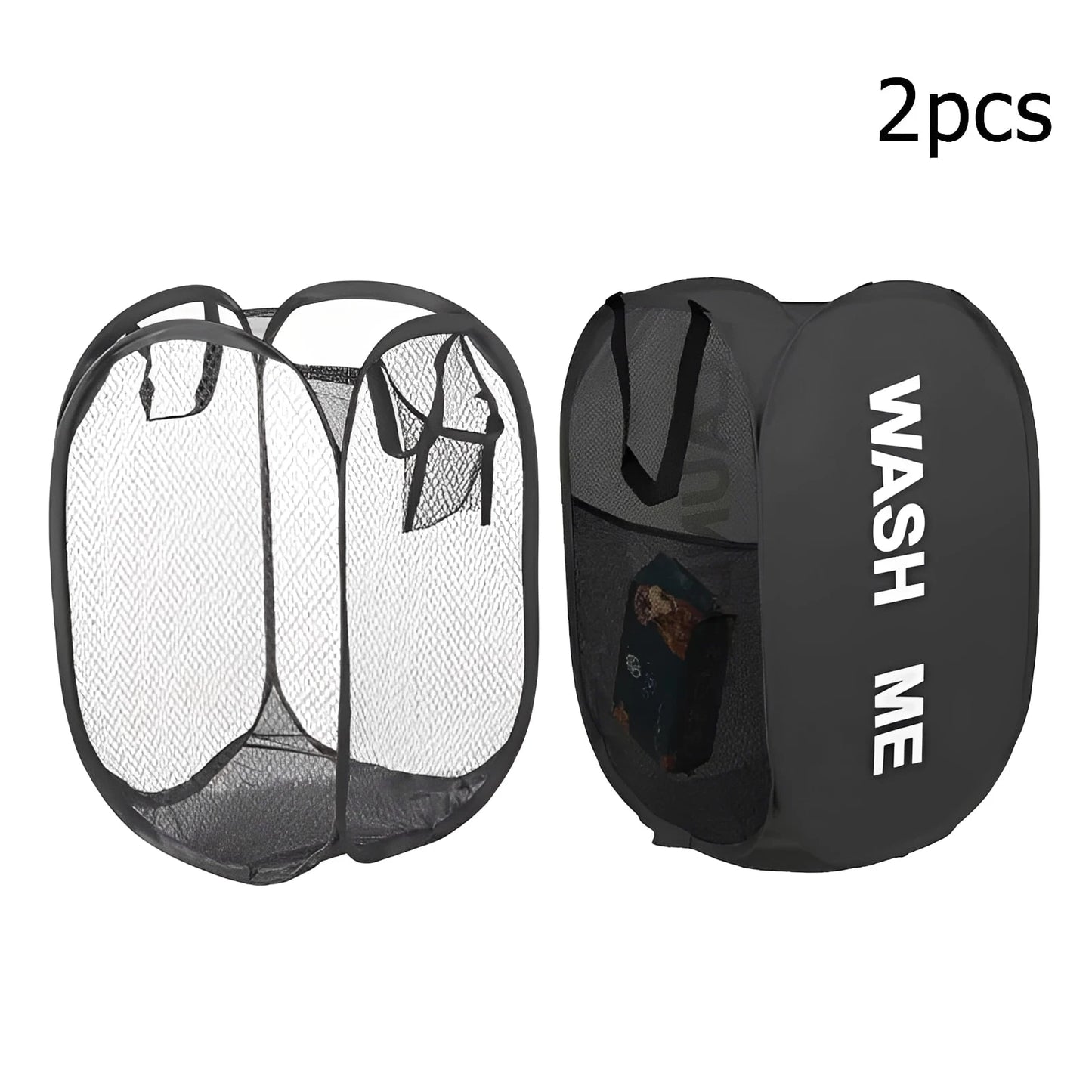 Mesh Pop-up Laundry Basket, Laundry Basket, Foldable Dirty Clothes Storage Basket, Large Capacity Storage Basket